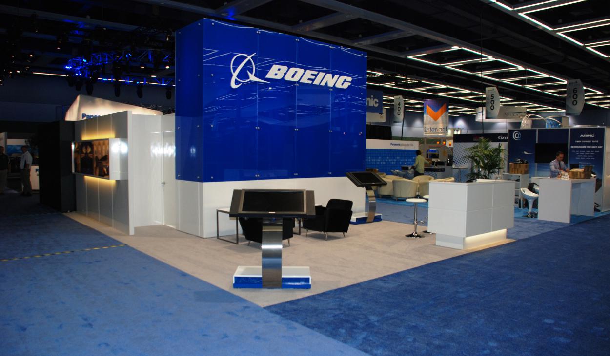 Boeing Trade Show Booth Design by Footprint Exhibits in Seattle