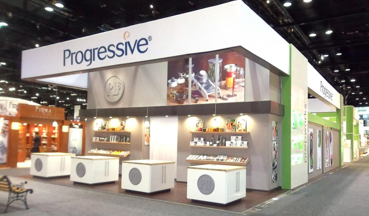 Progressive Trade Show Booth Design by Footprint Exhibits in Seattle